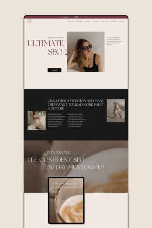 Showit Sales Page Toffee