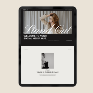 Showit website template Editorial