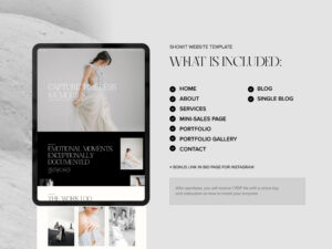 Watercolor Showit website template - Image 5