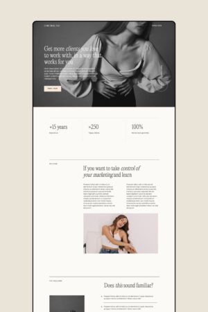 Desire Showit Sales Page
