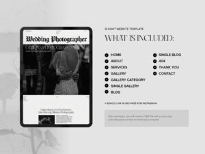 Showit website template Newspaper for wedding photographers - Image 5
