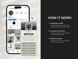 Showit Instagram Link in bio, Canva Instagram Link in bio v1 - Image 3