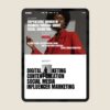 mockup with showit website template for marketing agency