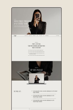 Minimalist Showit Sales Page