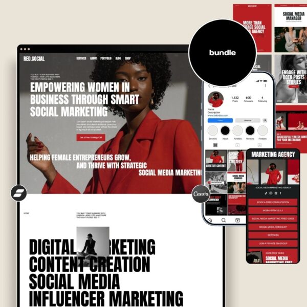 showit and canva bundle templates