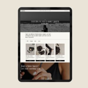 mockup with showit shop add-on